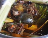 Hình bước làm 3 của món Sâm bí đao hạt é sương sáo