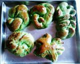 Foto langkah ke 8 dari resep Plaited coconut bread tanpa telur (sponge dough methode) serat h.