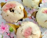 A picture of step 5 of Steamed Sakura Buns for a Spring Aduki Filling.