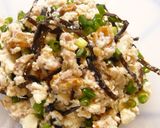 A picture of step 3 of Sesame Oil Flavored Tofu and Shio-Kombu.