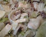 A picture of step 3 of Cabbage and ground beef.