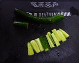 A picture of step 1 of Chinese-style Shrimp and Cucumber Salt Stir-Fry.