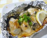 A picture of step 5 of Foil-Baked Oysters with Miso-Mayonnaise.
