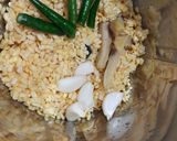 A picture of step 2 of Moong Dal Pakoda.