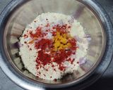A picture of step 2 of Bihari Style Kadhi Badi.