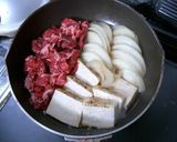 A picture of step 4 of Nikudofu - Simmered Meat and Tofu.