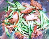 A picture of step 3 of Chinese Salad with Leftover Karaage.