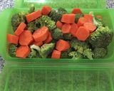 A picture of step 1 of Easy and Quick Steamed Broccoli in Lekue Case.