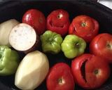 A picture of step 1 of Stuffed veggies aka gemista.
