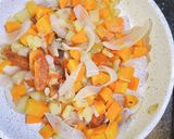 Hình bước làm 2 của món Mỳ hoành thánh chay