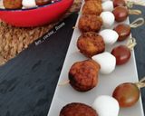 Foto del paso 13 de la receta: Brochetas de mini falafel