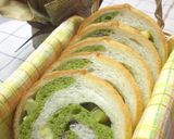 A picture of step 15 of Rolled Matcha Bread with Sweet Potatoes and Adzuki.