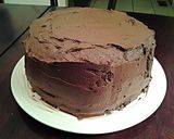 A picture of step 14 of Marble Cake with Whipped Dark and White Chocolate Ganache Frosting1.