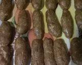 A picture of step 2 of Seekh kabab.