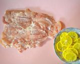 A picture of step 1 of Sautéed Chicken with Sudachi Citrus and Shio-koji.