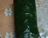 A picture of step 4 of Boiled colocasia leaves with moong dal and chawli dal.