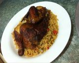 A picture of step 7 of Roasted chicken like if you want the rice recipe also.