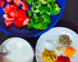 A picture of step 1 of Muthiya Tikka Masala.