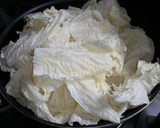 A picture of step 3 of Mapo Napa Cabbage to use up Napa Cabbage.