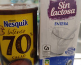 Foto del paso 1 de la receta: Puding de vainilla con chocolate, Manzana y galleta relieve, sin lactosa