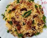 A picture of step 17 of Zafrani Pulao.