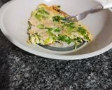 Foto del paso 4 de la receta: Tortilla de lechuga y jamón con centro de queso🥬🧀