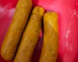A picture of step 5 of Gatte ki sabji.