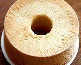 A picture of step 11 of Foolproof Rice Flour and Soy Milk Chiffon Cake.