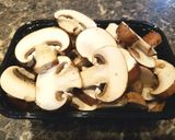 A picture of step 1 of Balsamic Braised Mushrooms.