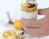 Foto do passo 6 de Pudim de Chia com Topping de Laranja e Chocolate Preto