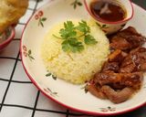 Hình bước làm 5 của món Cơm gà nhà mình