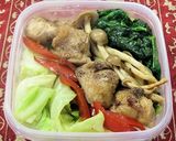 A picture of step 8 of Pan-fried Chicken & Cabbage + 3 Other Veggies.