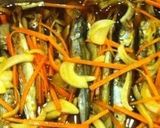 A picture of step 4 of Easy and Healthy! Non-Fried Marinated Shishamo Smelt.