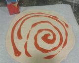 A picture of step 2 of Noelia's Pizza.