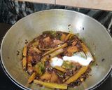 A picture of step 6 of Drumstick pumpkin sabzi.