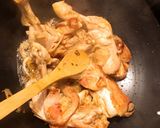 A picture of step 5 of Fresh chicken leg in bell peppers sauce.
