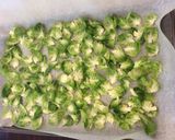 A picture of step 6 of Brussel Sprout Chips.