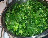 A picture of step 3 of Sauteed Collard Greens.
