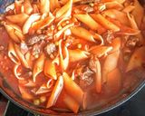 Foto del paso 4 de la receta: Salsa con fideos mostacholes 💃