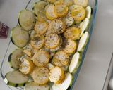 Une image de l'étape 1 de Gratin de courgettes jambon de dinde et feta.