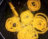 A picture of step 9 of Rava Jalebi.