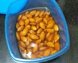 A picture of step 1 of Special Foxtail Millet Badam Halwa.