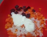 Foto del paso 3 de la receta: Filete de pescado apanado con arroz blanco y ensalada de colores