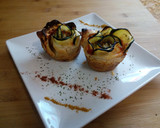 Foto del paso 8 de la receta: Rosas de hojaldre y calabacín