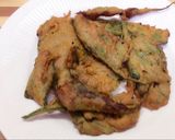 A picture of step 4 of Palak chaat.