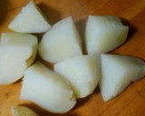A picture of step 2 of New Potatoes and Pork Stir Fry with Butter and Soy Sauce.