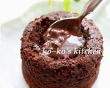 A picture of step 10 of Molten Chocolate Cake.