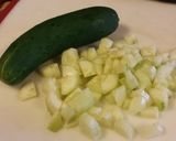 A picture of step 3 of Greek Spaghetti Squash Salad.