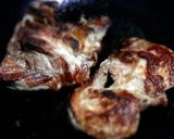 A picture of step 1 of Kanya's Spicy Pork Salad with Lemongrass and Mints.