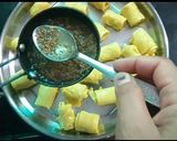 A picture of step 13 of Khandvi.